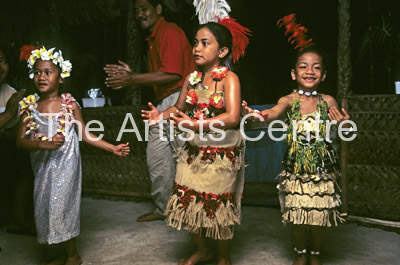 Local tongan dancing girls Tonga Pacific Ocean