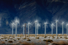 Wind Farm near Palm Springs California USA